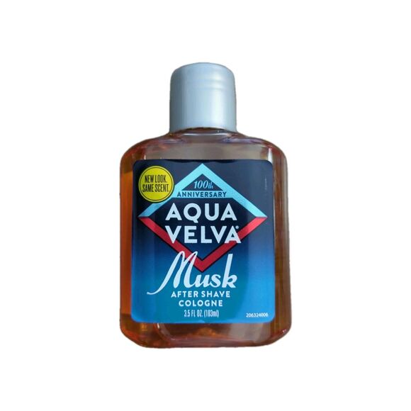 Aqua Velva Musk After Shave Cologne 100th Anniversary Bottle 3.5 oz Made in USA - Picture 1 of 3